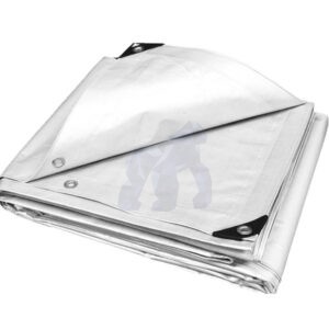 Αδιάβροχος μουσαμάς 190GR/M² 3X4 βαρέως τύπου λευκός
